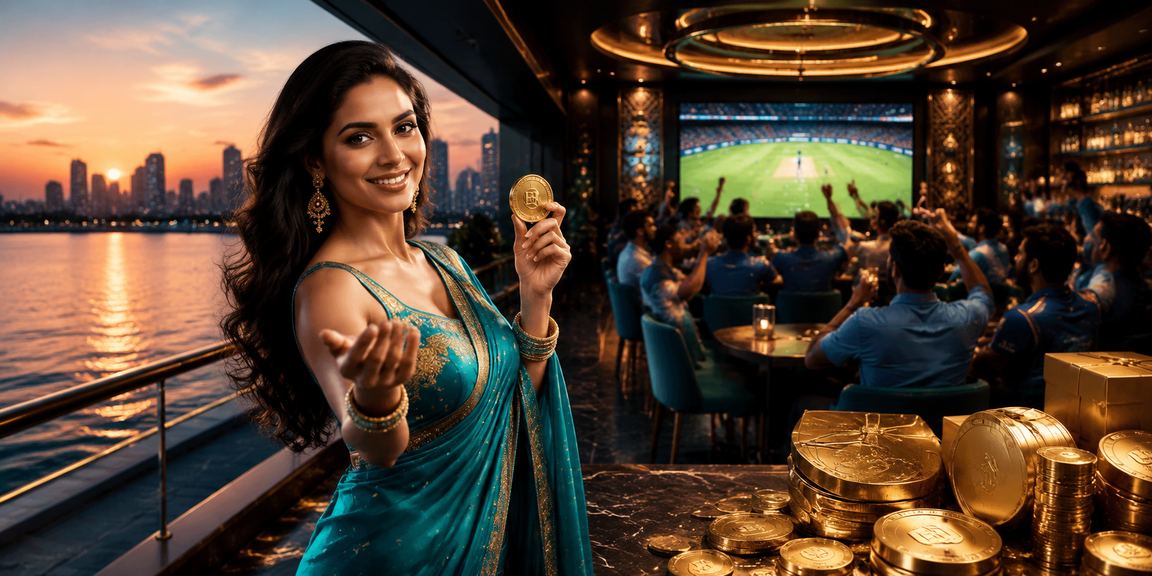 Happy Indian woman registering account on mobile for cricket betting